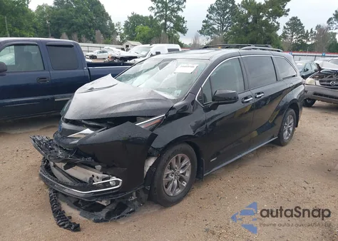 2021 Toyota Sienna Xle из США, поврежденный, VIN 5TDYRKEC5MS055618
